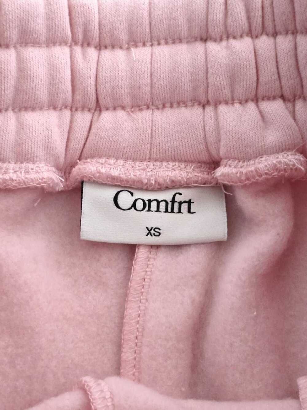 SOLD---Comfrt Pastel Sweatpants in Bubblegum Pink Oversized Unisex Size XS NWT - Picture 4 of 10